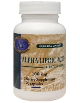 Alpha Lipoic Acid (Thioctic Acid or ALA), 120 capsules, 100 mg