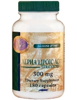 Alpha Lipoic Acid (Thioctic Acid or ALA), 180 capsules, 300 mg