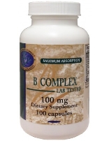 B Complex, 100 capsules, 100 mg