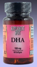 DHA, 60 softgels, 100 mg