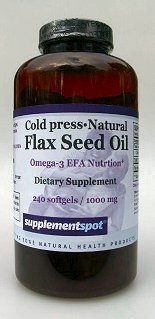 FLAX SEED OIL, 240 softgels, 1000 mg