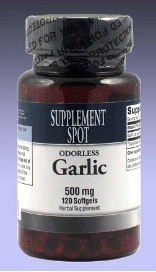 Garlic (Odorless), 120 softgels, 500 mg