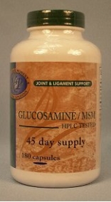 GLUCOSAMINE with MSM, 180 capsules
