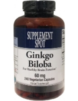 Ginkgo Biloba, 240 capsules, 60 mg