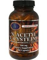 N-Acetyl-L-Cysteine (NAC), 180 capsules, 500 mg