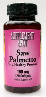 SAW PALMETTO, 120 soft gels, 160 mg