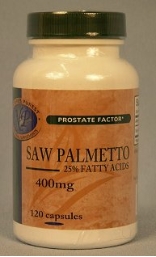 Saw Palmetto (Dry), 25%, 400mg, 120 caps