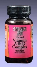 Vitamin A & D, 100 softgels, 10000 IU