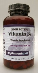 VITAMIN B2, 100 capsules, 100 mg